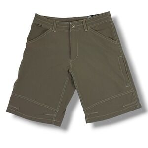 Kuhl Renegade Men 32 Hiking Shorts Brown Stretch Contrast Stitch 11" Inseam